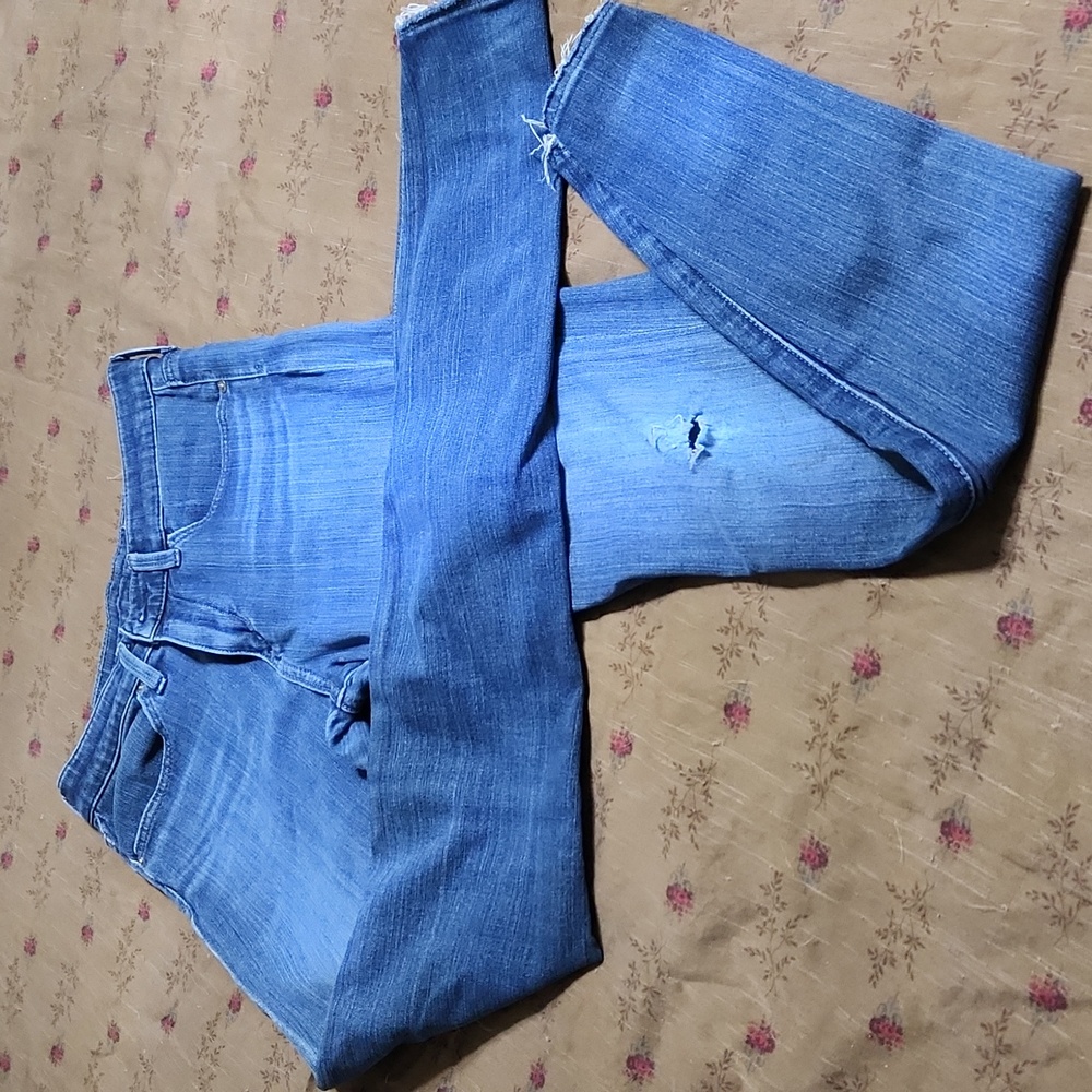 AG CONTOUR 360 Women's Skinny Jeans in Vibrant Blue